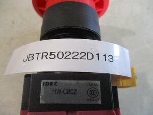 中古 IDEC HW-CB02 非常停止用押しボタンスイッチ 6セット(JBTR50222D113)