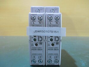 中古IDEC PS5R-SB24 Power Supply 24V 0.65A *2(JBWR50107B151)