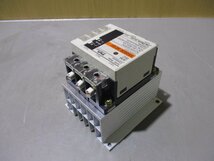 中古 FUJI SOLID STATE CONTACTOR SS202E-3Z-D3 ソリッドステート コンタクタ /HEAT SINK SX1-D10 ヒートシンク(JBTR50201B031)_画像1