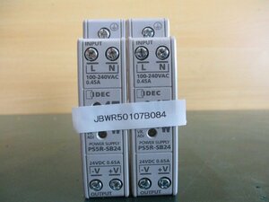 中古IDEC PS5R-SB24 Power Supply 24V 0.65A *2(JBWR50107B084)