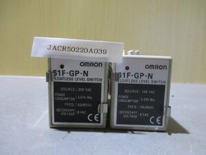 中古 OMRON FLOATLESS LEVEL SWITCH 61F-GP-N 2セット(JACR50220A039)