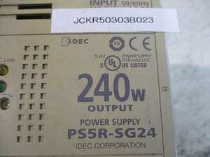 中古 IDEC IZUMI POWER SUPPLY PS5R-SG24 電源 240W(JCKR50303B023)