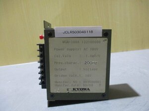 中古 KYOWA WGA-100A 計装用前置増幅器(JCLR50304B118)