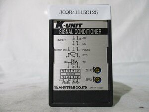 中古 M-SYSTEM K-UNIT SIGNAL CONDITIONER KYV-AA-B アイソレーター(JCQR41115C125)