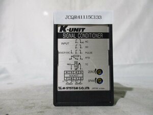中古 M-SYSTEM K-UNIT SIGNAL CONDITIONER KYV-AA-B アイソレーター(JCQR41115C133)