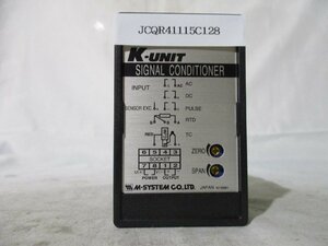 中古 M-SYSTEM K-UNIT SIGNAL CONDITIONER KYV-AA-B アイソレーター(JCQR41115C128)