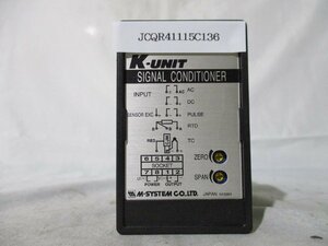 中古 M-SYSTEM K-UNIT SIGNAL CONDITIONER KYV-AA-B アイソレーター(JCQR41115C136)