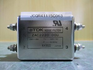 中古 TDK ZAC2220-00U ノイズフィルター(JCQR41115C063)