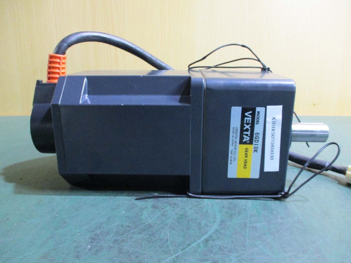 中古 ORIENTAL MOTOR VEXTA KXPM6180GD-AB /6GD10K GEAR HEAD SERVO MOTOR(KBHR50708D036)