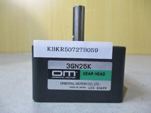中古Oriental Motor 3GN25K Gear Head(KBKR50727B059)