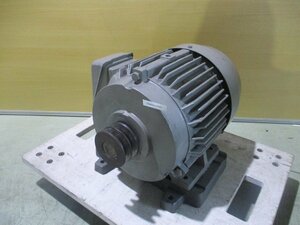 中古 TOSHIBA 三相 モーター 3 PHASE INDUCTION MOTOR IK DBKB 3.7KW ＜送料別＞(KBMR50210E003)