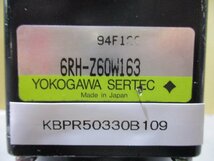中古 YOKOGAWA SERTEC 6RH-Z60W163/RM-H6A6ZMW163 50/60HZ(KBPR50330B109)_画像2