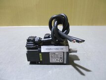 中古 MITSUBISHI AC SERVO MOTOR HF-KP13 AC サーボモーター 100W(KBUR41126C130)_画像1