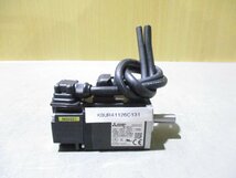 中古 MITSUBISHI AC SERVO MOTOR HF-KP13 AC サーボモーター 100W(KBUR41126C131)_画像1