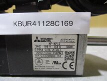 中古 MITSUBISHI AC SERVO MOTOR HF-KP13 AC サーボモーター 100W(KBUR41128C169)_画像2