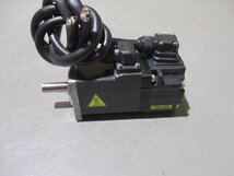 中古 MITSUBISHI AC SERVO MOTOR HF-KP13 AC サーボモーター 100W(KBUR41128C169)_画像4