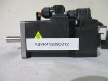 中古 MITSUBISHI AC SERVO MOTOR HF-KP13 AC サーボモーター 100W(KBVR41209C012)_画像2