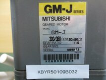 中古MITSUBISHI ギヤードモーター GM-J 40W/4P(KBYR50109B032)_画像2