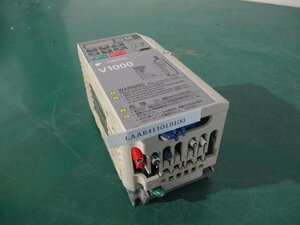 中古 YASKAWA V1000 Inverter CIMR-VA2A0002BSA インバーター 0.4KW/0.2KW AC3PH 200-240V 50/60Hz(LAAR41101B100)