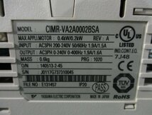 中古 YASKAWA V1000 Inverter CIMR-VA2A0002BSA インバーター 0.4KW/0.2KW AC3PH 200-240V 50/60Hz(LAAR41101B104)_画像5