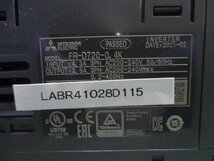 中古 MITSUBISHI FR-D720-0.4K 200V インバータ(LABR41028D115)_画像4