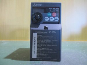 中古 MITSUBISHI FR-D720-0.4K 200V インバーター(LACR41101D088)