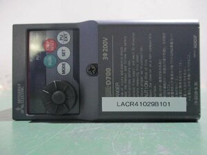 中古 MITSUBISHI FR-D720-0.2K 200V インバーター(LACR41029B101)