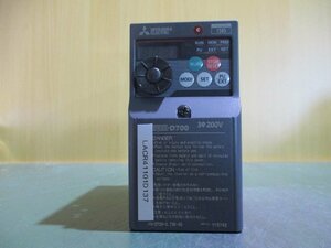 中古 MITSUBISHI FR-D720-0.75K-60 200V インバーター(LACR41101D137)