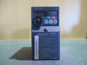 中古 MITSUBISHI FR-D720-0.75K 200V インバーター(LACR41101D020)