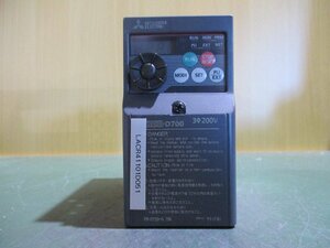 中古 MITSUBISHI FR-D720-0.75K 200V インバーター(LACR41101D051)