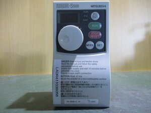 中古 MITSUBISHI FR-S520-0.1K 0.1kW インバーター(LADR41103B058)