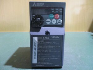 中古 MITSUBISHI FR-D720-0.4K 200V インバーター(LADR41103B095)