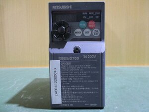 中古 MITSUBISHI FREQROL-D700 INVERTER FR-D720-0.75K インバータ 三相 200V(LAER41220D078)