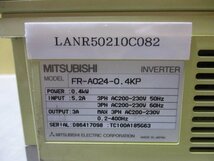 中古 MITSUBISHI インバータ FR-A024-0.4KP 0.4kw 5.2A/3A(LANR50210C082)_画像2