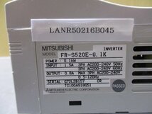 中古 MITSUBISHI INVERTER FR-S520E-0.1K インバータ 0.1kW＜送料別＞(LANR50216B045)_画像5