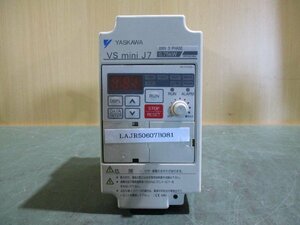 中古 YASKAWA Vs mini J7 CIMR-J7AA20P7 インバータ(LAJR50607B081)