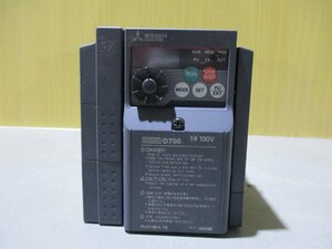 中古 MITSUBISHI INVERTER FR-D710W-0.75K インバーター 100V(LAGR41221C007)