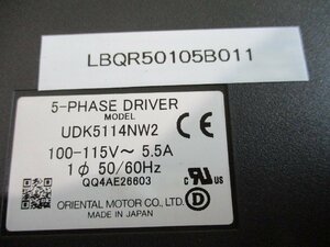 中古 ORIENTAL MOTOR 5-PHASE DRIVER UDK5114NW2(LBQR50105B011)