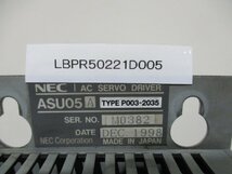 中古 NEC AC SERVO MOTOR ASU05 A P003-2035(LBPR50221D005)_画像5