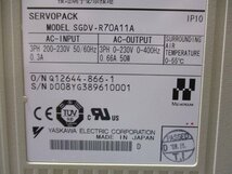 中古 YASKAWA SERVOPACK SGDV-R70A11A/FULLY CLOSED I/F SGDV-OFA01A セット(LCGR40731C043)_画像9