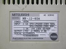 中古 MITSUBISHI AC SERVO MR-J2-40A AC サーボアンプ 400W(LCGR40731D086)_画像6