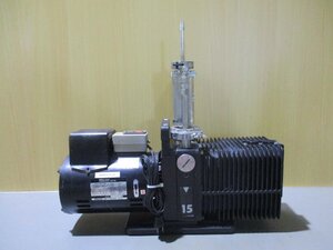 中古 ANELVA SINGLE PHASE CONDENSER MOTOR YEFO 0.55KW/OME25C/H 2015C 油回転真空ポンプ(MAHR50303E008)