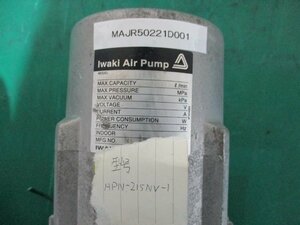 中古 IWAKI AIR PUMP APN-215NV-1(MAJR50221D001)