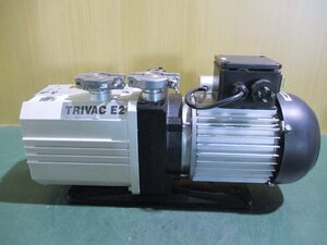 中古 LEYBOLD TRIVAC D 10 DUAL-STAGE ROTARY VANE VACUUM PUMP 5.8CFM 29PSI 1PH(MAKR50404E010)