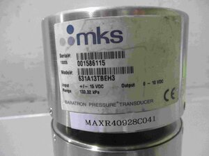 中古 MKS バラトロン圧力計 MKS 631A11TBEH3(MAXR40928C041)