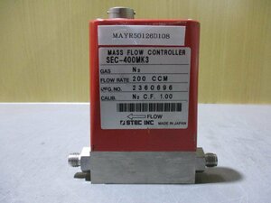 中古STEC INC SEC-400MK3 マスフロー(MAYR50126D108)