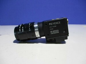 中古 KEYENCE デジタル倍速白黒カメラ CV-035M 画像センサ/HR F1.4/25MM(R50527ABB031)