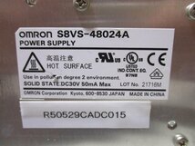 中古 OMRON POWER SUPPLY S8VS-48024A パワーサプライAC100-240V 480W(R50529CADC015)_画像3