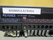 中古 KEYENCE KV-RC32BT CC-Link プログラマブルコントローラ アナログ入力ユニット [2個セット](R50605AACE004)_画像2