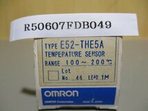 新古 OMRON E52-THE5A 100-200℃ 1M 温度センサ(R50607FDB049)_画像2